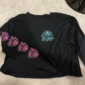 floral crop top medium